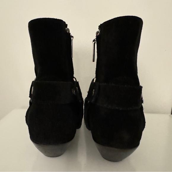 SAINT LAURENT WEST Suede Ankle Harness Boots - VG - 38 1/2 - Picture 14 of 14